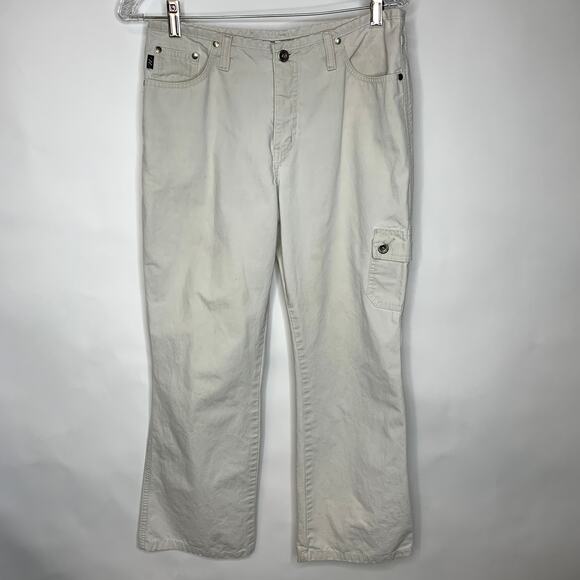 Vintage High Waist Cargo Crop Pants Sz 5/6 Small Medium - Picture 5 of 10